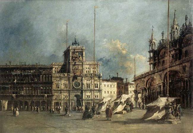 GUARDI, Francesco The Torre del-Orologio oil painting image